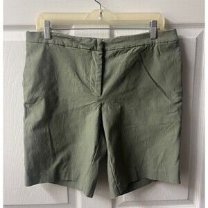 Kelly Klark Womens Shorts Green Size 8 Waist 32 Inseam 8.5 Stretch Golf Walking